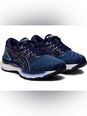 NIB ASICS Women’s Gel-Nimbus 22 - Grey Floss/Peacoat, since 7.5D Wide
